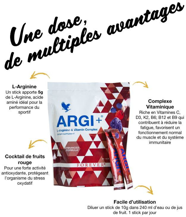 Argi + vitalité , tonus, force et endurance